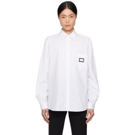 Dolce&Gabbana White Martini-Fit Shirt 241003M192018
