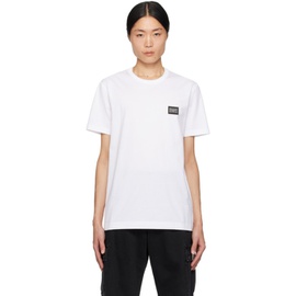 Dolce&Gabbana White Branded T-Shirt 241003M213017