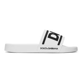 Dolce&Gabbana White Beachwear Slides 241003M234000