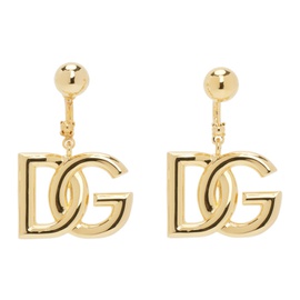 Dolce&Gabbana Gold Logo Earrings 241003F022004