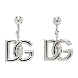 Dolce&Gabbana Silver Logo Earrings 241003F022017