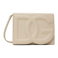 Dolce&Gabbana Beige DG Logo Crossbody Bag 241003F048007