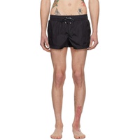 Dolce&Gabbana Black Drawstring Swim Shorts 241003M208004