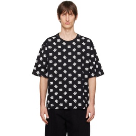 Dolce&Gabbana Black Printed T-Shirt 241003M213005
