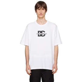 Dolce&Gabbana White Printed T-Shirt 241003M213004