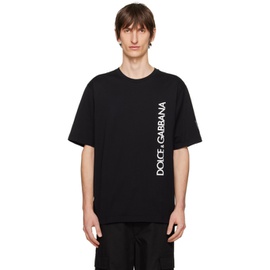Dolce&Gabbana Black Printed T-Shirt 241003M213014
