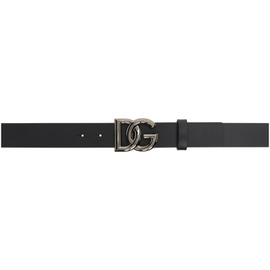 Dolce&Gabbana Black Cintura Logata Belt 241003M131006
