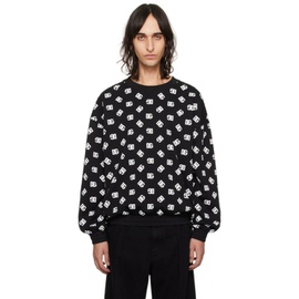 Dolce&Gabbana Black Printed Sweatshirt 241003M204002
