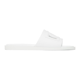 Dolce&Gabbana White Cutout Slides 241003M234004