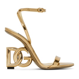 Dolce&Gabbana Gold Hardware Heeled Sandals 241003F125005