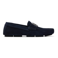 Dolce&Gabbana Navy Classic Driver Loafers 241003M231004