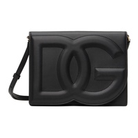 Dolce&Gabbana Black Calfskin DG Logo Crossbody Bag 241003F048011
