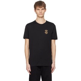 Dolce&Gabbana Black Embroidered T-Shirt 241003M213016