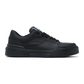 Dolce&Gabbana Black Nappa Calfskin New Roma Sneakers 241003M237009