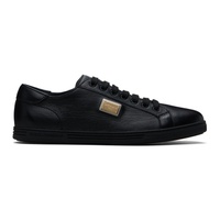 Dolce&Gabbana Black Saint Tropez Calfskin Sneakers 241003M237000