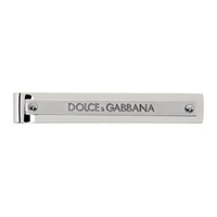 Dolce&Gabbana Silver Logo-Engraved Tie Bar 241003M149001