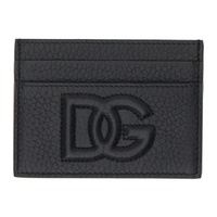 Dolce&Gabbana Black DG Logo Card Holder 241003M163011