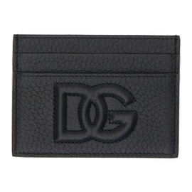 Dolce&Gabbana Black DG Logo Card Holder 241003M163011
