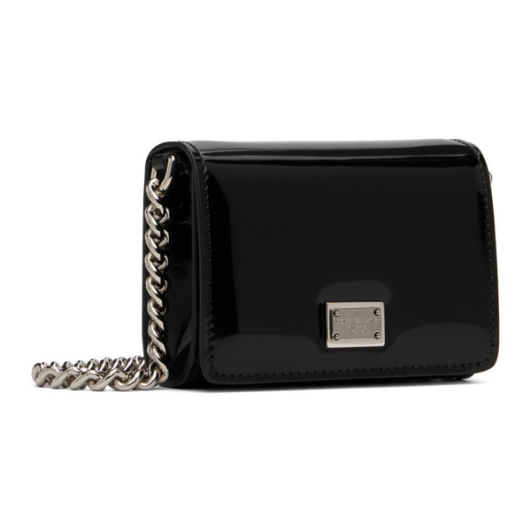  Dolce&Gabbana Black Micro Curb Chain Bag 231003F048043
