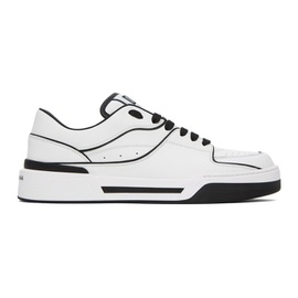Dolce&Gabbana White & Black New Roma Sneakers 232003M237007