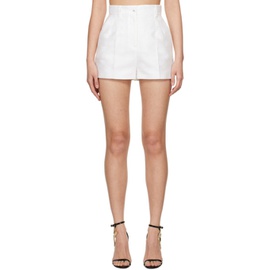 Dolce&Gabbana White Jacquard Shorts 241003F090007