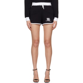 Dolce&Gabbana Black Embroidered Shorts 241003F090001