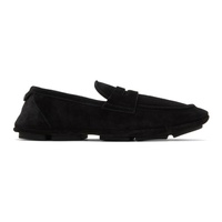 Dolce&Gabbana Black DG Driver Loafers 241003M231015