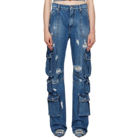 Dolce&Gabbana Blue Distressed Jeans 231003F069003