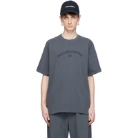 Dolce&Gabbana Gray Print T-Shirt 241003M213025