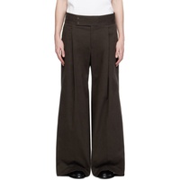 Dolce&Gabbana Brown Pleated Trousers 241003M191010
