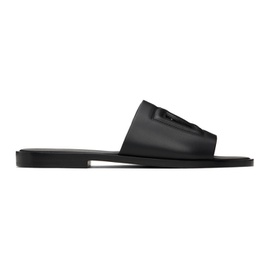 Dolce&Gabbana Black Leather Slides 241003M234007