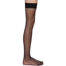 Dolce&Gabbana Black Thigh Socks 241003F076002