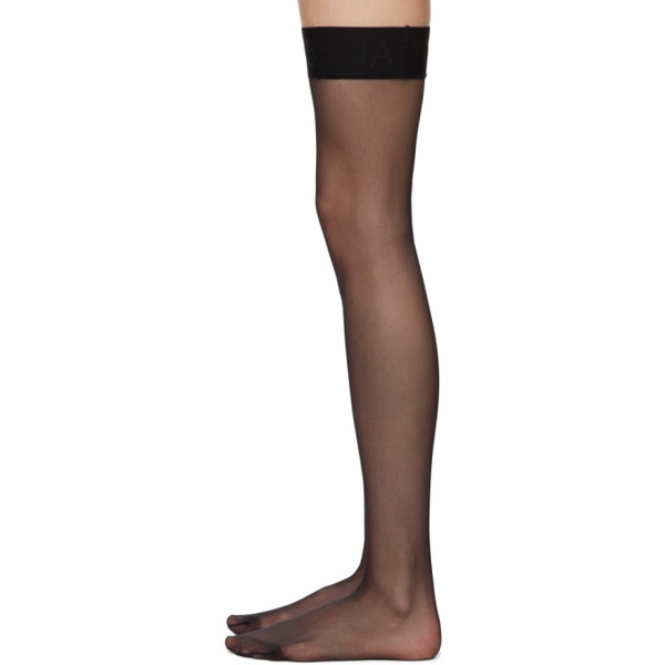  Dolce&Gabbana Black Thigh Socks 241003F076002