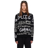 Dolce&Gabbana Black Allover Sweater 222003M201013