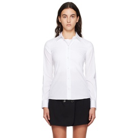 Dolce&Gabbana White Spread Collar Shirt 232003F109000