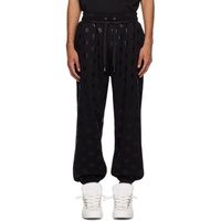 Dolce&Gabbana Black Monogram Sweatpants 231003M213012