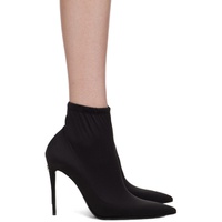 Dolce&Gabbana Black Kim Kardashian 에디트 Edition Stretch Jersey Boots 231003F113003