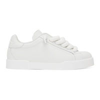 Dolce&Gabbana White Portofino Sneakers 231003M237040