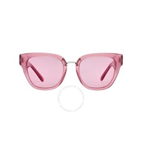 돌체앤가바나 Dolce & Gabbana Pink Dark Mirrored Red Butterfly Ladies Sunglasses DG4437 3405A4 51