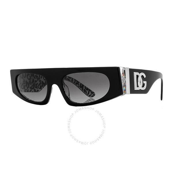 돌체앤가바나 돌체앤가바나 Dolce & Gabbana Grey Gradient Browline Ladies Sunglasses DG4411 33898G 54