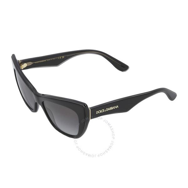 돌체앤가바나 돌체앤가바나 Dolce & Gabbana Grey Gradient Cat Eye Ladies Sunglasses DG4417 32468G 54
