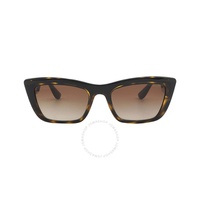 돌체앤가바나 Dolce & Gabbana Gradient Brown Cat Eye Ladies Sunglasses DG6171 330613 54