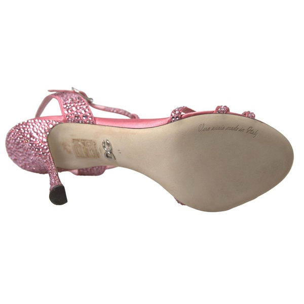 돌체앤가바나 돌체앤가바나 Dolce & Gabbana Elegant Pink Ankle Strap Womens Sandals 7203381641348