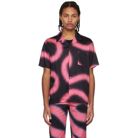 더블 레인보우 Double Rainbouu Black & Pink Printed Shirt 231062M192005