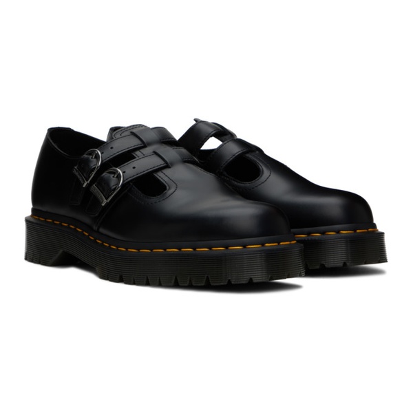 닥터마틴 닥터마틴 Dr. Martens Black 8065 II Bex Smooth Leather Platform Oxfords 241399F120000