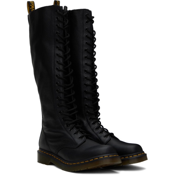 닥터마틴 닥터마틴 Dr. Martens Black 1B60 Virginia Leather Boots 241399F115000