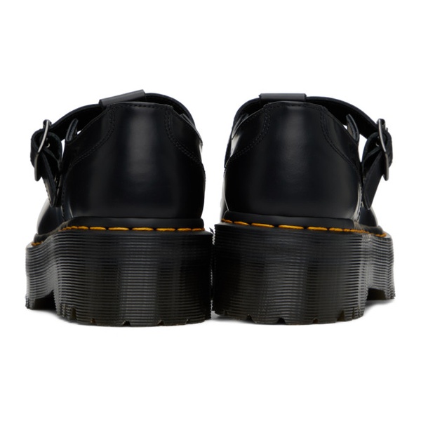 닥터마틴 닥터마틴 Dr. Martens Black Bethan Polished Smooth Leather Loafers 241399F120008
