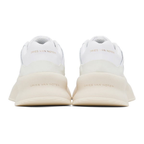  드리스 반 노튼 Dries Van Noten White & 오프화이트 Off-White Platform Sneakers 231358M237001