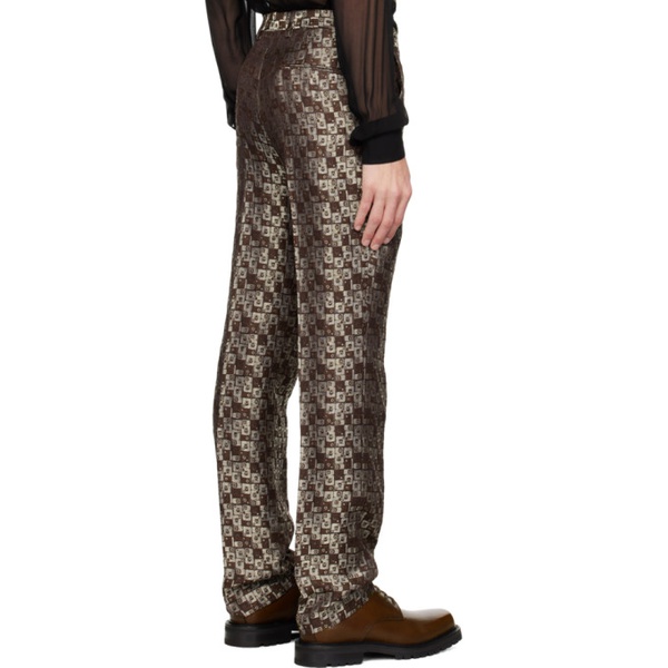  드리스 반 노튼 Dries Van Noten Brown Four-Pocket Trousers 241358M191004