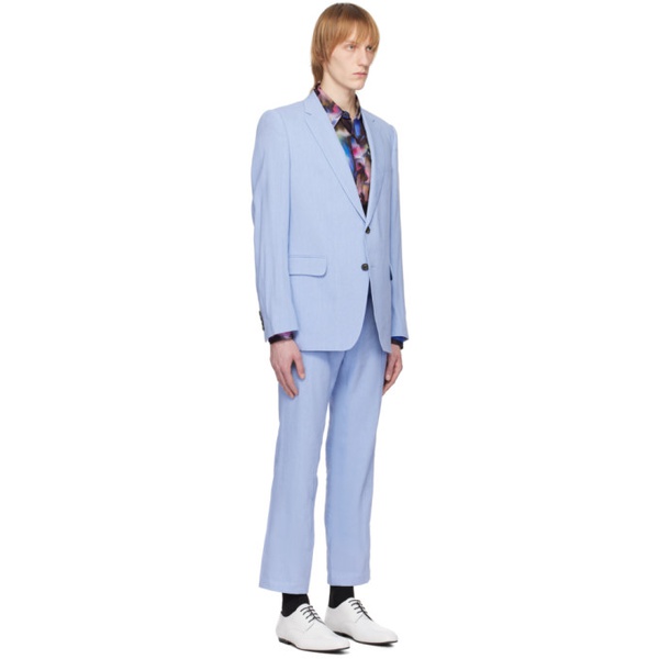  드리스 반 노튼 Dries Van Noten Blue Notched Suit 231358M196009